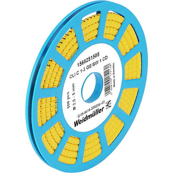 Weidmüller Leitermarkierer Zahl 3 gelb1,5-4 CLI C1-3GE/SW 3 CD
